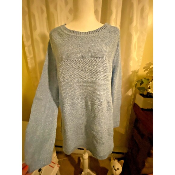 Talbots Blue Knit Sweater Size XL - Picture 1 of 5
